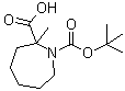 structure of CAS# 1159826-17-1, Hexahydro-2-methyl-1H-azepine-1,2-dicarboxylic acid 1-(1,1-dimethylethyl) ester