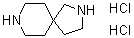 结构式 CAS# 1159826-64-8, 2,8-二氮杂螺[4.5]癸烷二盐酸盐
