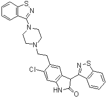 结构式 CAS# 1159977-04-4, 齐拉西酮杂质E