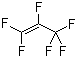 structure of CAS# 116-15-4, Hexafluoropropylene;Perfluoropropene; 1,1,2,3,3,3-Hexafluoro-1-propene