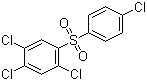 structure of CAS# 116-29-0, Tetradifon;1,2,4-Trichloro-5-[(4-chlorophenyl)sulfonyl]benzene; 2,4,4',5-Tetrachlorodiphenyl sulfone