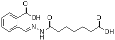 structure of CAS# 1160927-48-9, Heptanedioic acid 1-[2-[(2-carboxyphenyl)methylene]hydrazide];IDE 1