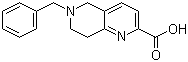 结构式 CAS# 1160995-15-2, 5,6,7,8-四氢-6-(苯基甲基)-1,6-萘啶-2-羧酸