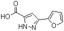 5-(Furan-2-yl)-2H-pyrazole-3-carboxylic acid molecular structure (CAS 116153-81-2)