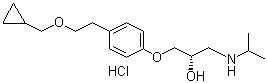 Levobetaxolol hydrochloride molecular structure (CAS 116209-55-3)