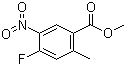 结构式 CAS# 1163287-01-1, 4-氟-2-甲基-5-硝基苯甲酸甲酯