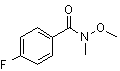 structure of CAS# 116332-54-8, N-Methyl-N-methoxy-4-fluorobenzamide;4-Fluoro-N-methyl-N-methoxybenzamide; N-Methoxy-N-methyl-4-fluorobenzaldehyde