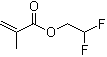 2-甲基-2-丙烯酸 2,2-二氟乙酯分子结构 (CAS 116355-49-8)