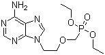 structure of CAS# 116384-53-3, [[2-(6-Amino-9H-purin-9-yl)ethoxy]methyl]phosphonic acid diethyl ester