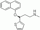 结构式 CAS# 116539-59-4, 度洛西汀; (S)-(+)-N-甲基-3-(1-萘氧基)-3-(2-噻吩)-丙胺