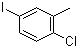 structure of CAS# 116632-41-8, 2-Chloro-5-iodotoluene;1-Chloro-4-iodo-2-methylbenzene
