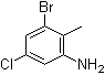 structure of CAS# 1166756-72-4, 3-Bromo-5-chloro-2-methylbenzenamine