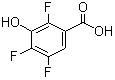 3-羟基-2,4,5-三氟苯甲酸分子结构 (CAS 116751-24-7)