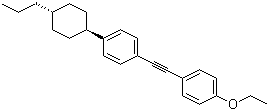 结构式 CAS# 116903-48-1, 反式-1-乙氧基-4-(2-(4-(4-丙基环己基)苯基)乙炔基)苯