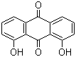 结构式 CAS# 117-10-2, 1,8-二羟基蒽醌