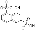 结构式 CAS# 117-43-1, 8-羟基-1,6-萘二磺酸