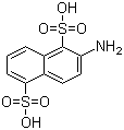 结构式 CAS# 117-62-4, 2-萘胺-1,5-二磺酸