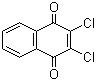 structure of CAS# 117-80-6, Dichlone;2,3-Dichloro-1,4-naphthoquinone; Dichloronaphthoquinone