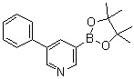 结构式 CAS# 1171891-07-8, 3-苯基-5-(4,4,5,5-四甲基-[1,3,2]二氧硼杂环戊烷-2-基)吡啶