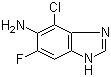structure of CAS# 117275-51-1, 4-Chloro-6-fluoro-1H-benzimidazol-5-amine;7-Chloro-5-fluoro-1H-benzimidazol-6-amine