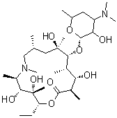 结构式 CAS# 117693-41-1, 去克拉定糖阿奇霉素
