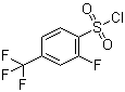 structure of CAS# 1177009-38-9, 2-Fluoro-4-(trifluoromethyl)benzenesulfonyl chloride
