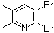 structure of CAS# 117846-56-7, 5,6-Dibromo-2,3-dimethylpyridine