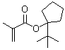 structure of CAS# 1179475-19-4, 2-Methyl-2-propenoic acid 1-(1,1-dimethylethyl)cyclopentyl ester