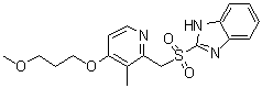 结构式 CAS# 117976-47-3, 雷贝拉唑砜