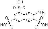 结构式 CAS# 118-03-6, 2-萘胺-3,6,8-三磺酸; 7-氨基-1,3,6-萘三磺酸