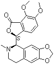结构式 CAS# 118-08-1, 北美黄连碱