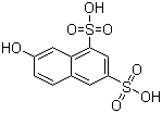 structure of CAS# 118-32-1, 7-Hydroxynaphthalene-1,3-disulfonic acid;2-Naphthol-6,8-disulfonic acid