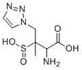 structure of CAS# 118175-11-4, Tazobactam USP RC A;2-Amino-3-methyl-3-sulfino-4-(1H-1,2,3-triazol-1-yl)butanoic acid