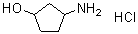 结构式 CAS# 1184919-69-4, 3-氨基环戊醇盐酸盐