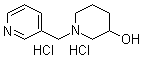 1-(3-Pyridinylmethyl)-3-piperidinol hydrochloride molecular structure (CAS 1185307-92-9)