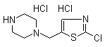 结构式 CAS# 1185312-01-9, 1-[(2-氯-5-噻唑基)甲基]哌嗪盐酸盐