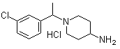 结构式 CAS# 1185312-95-1, 1-[1-(3-氯苯基)乙基]-4-哌啶胺盐酸盐