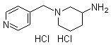 结构式 CAS# 1185318-67-5, 1-(4-吡啶基甲基)-3-哌啶胺盐酸盐
