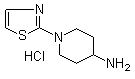 结构式 CAS# 1185319-77-0, 1-(2-噻唑基)-4-哌啶胺盐酸盐