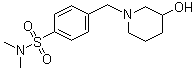 结构式 CAS# 1185320-06-2, 4-[(3-羟基-1-哌啶基)甲基]-N,N-二甲基苯磺酰胺
