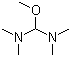 structure of CAS# 1186-70-5, Methoxybis(dimethylamine)methane;1-Methoxy-N,N,N',N'-tetramethylmethanediamine; Bis(dimethylamino)methoxymethane; Bredereck's reagent
