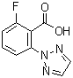 结构式 CAS# 1186050-58-7, 2-氟-6-(2H-1,2,3-三唑-2-基)苯甲酸