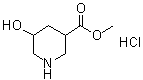 structure of CAS# 1186663-43-3, 5-Hydroxy-3-piperidinecarboxylic acid methyl ester hydrochloride