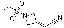 结构式 CAS# 1187595-85-2, 2-[1-(乙基磺酰基)-3-氮杂环丁亚基]乙腈