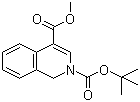 structure of CAS# 1187830-86-9, 2,4(1H)-Isoquinolinedicarboxylic acid 2-(tert-butyl) 4-methyl ester