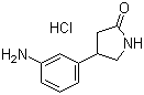 结构式 CAS# 1187830-88-1, 4-(3-氨基苯基)-2-吡咯烷酮盐酸盐