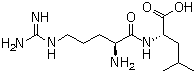 structure of CAS# 1188-24-5, L-Arginyl-L-leucine;N-L-Arginyl-L-leucine