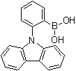 结构式 CAS# 1189047-28-6, B-[2-(9H-咔唑-9-基)苯基]硼酸