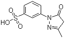 structure of CAS# 119-17-5, 1-(3-Sulfophenyl)-3-methyl-5-pyrazolone;3-Methyl-1-(3-sulfophenyl)-2-pyrazolin-5-one; (4,5-Dihydro-3-methyl-5-oxo-1H-pyrazol-1-yl)benzenesulphonic acid