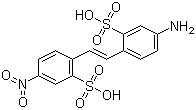 structure of CAS# 119-72-2, 4-Nitro-4'-aminostilbene-2,2'-disulfonic acid;5-Amino-2-[2-(4-nitro-2-sulfophenyl)ethenyl]-benzenesulfonic acid